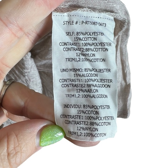 Rye Sleeveless Lace Blouse Tank, X-Large - Picture 7 of 11